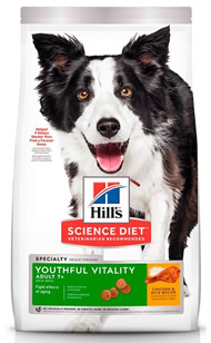 Mejores alimentos para border collie Hill's Science Diet Adult 7+ Youthful Vitality 